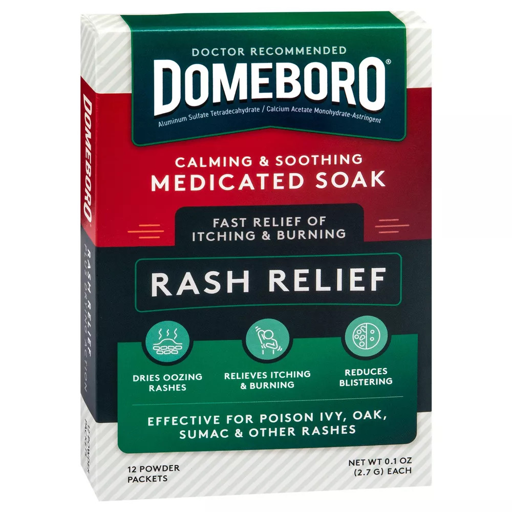 Domeboro Calming & Soothing Medicated Soak Rash Relief Astringent (12 Powder PT)