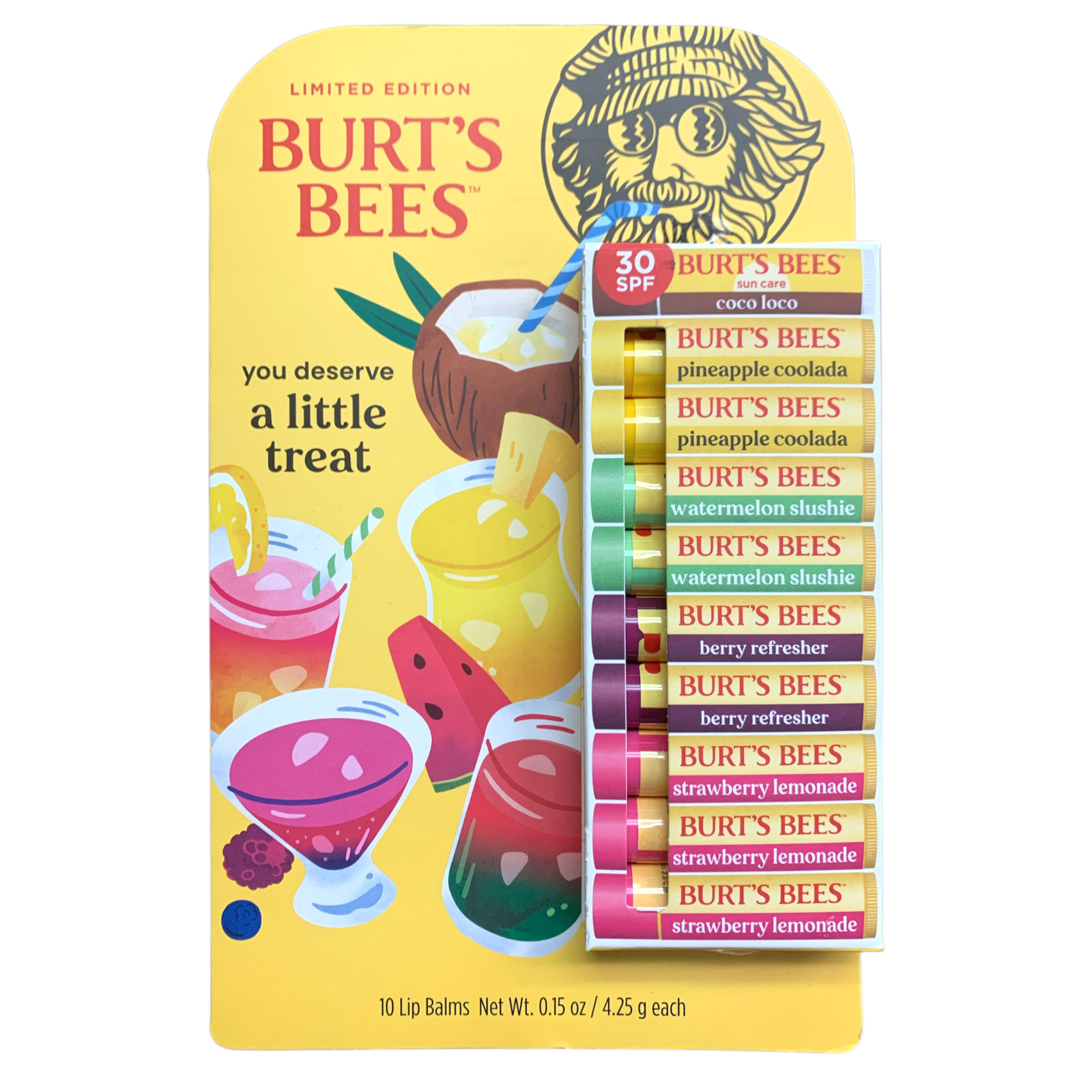 Burt’s Bees Limited Edition Drink-Inspired Lip Balm 10-Pack