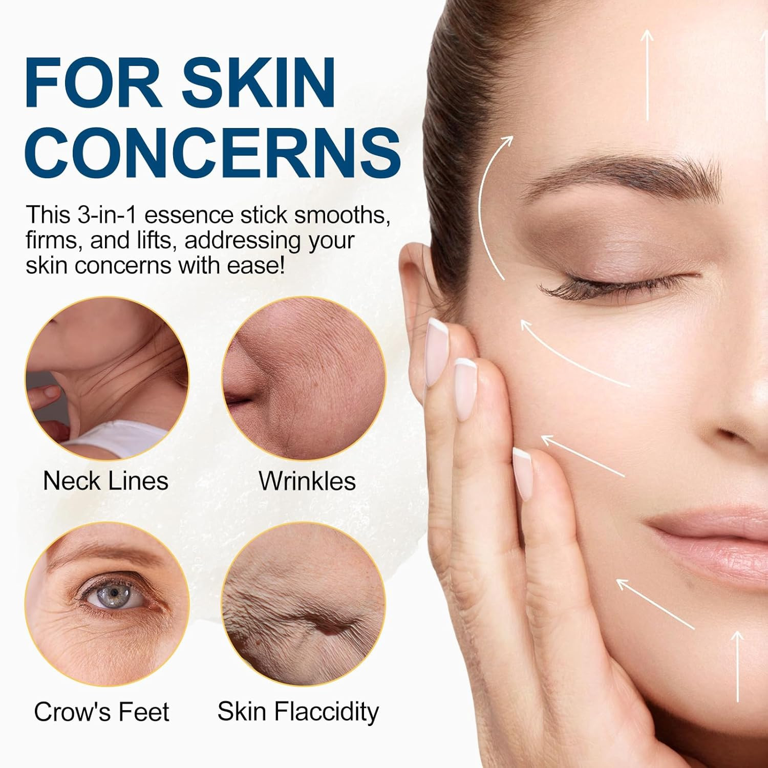 Retinol Firming Serum Stick for Face, Neck & Body – 3-In-1 Firming for Wrinkles,