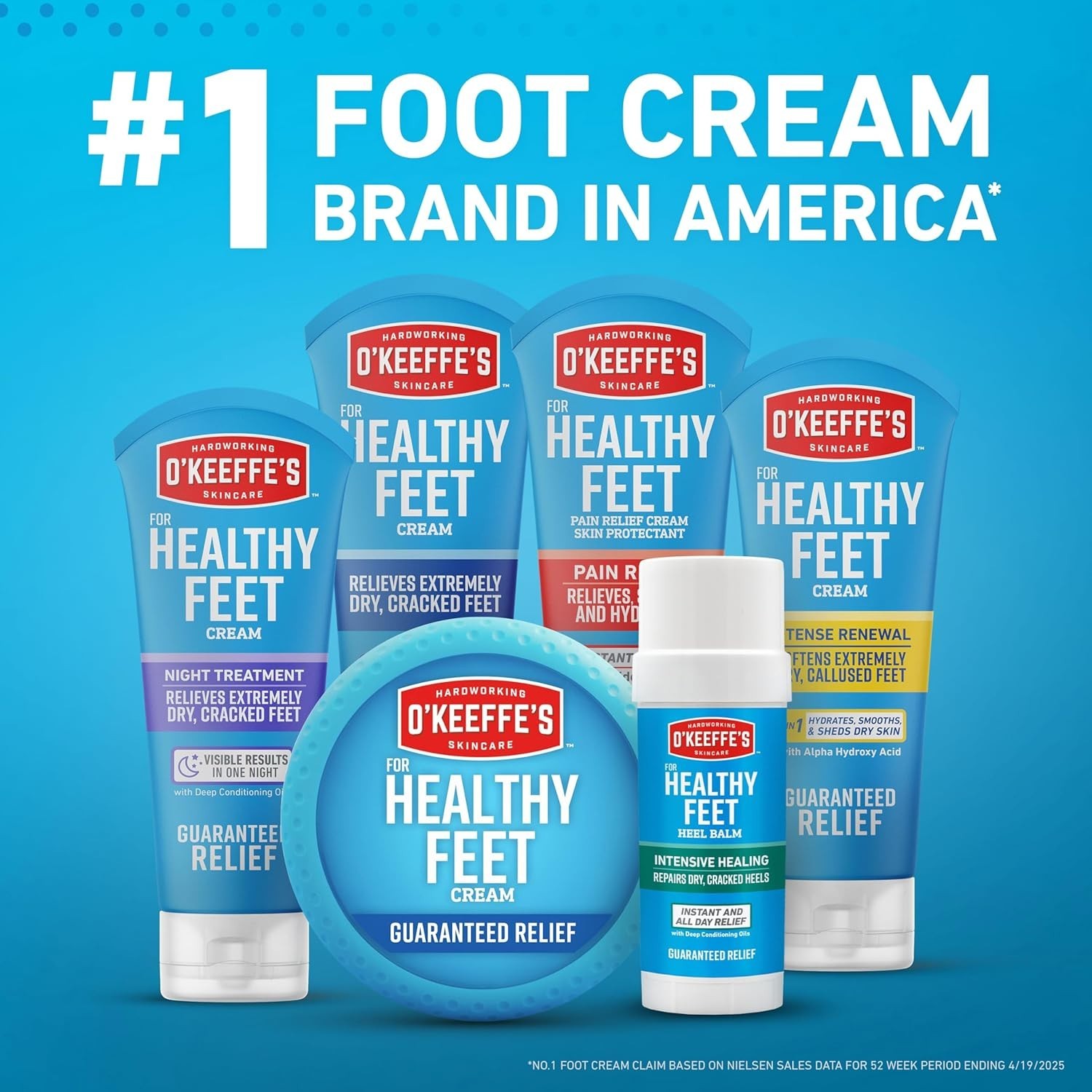 O Keeffe’s Healthy Feet Foot Cream – Instant Moisture & Repair for Dry, Crack…