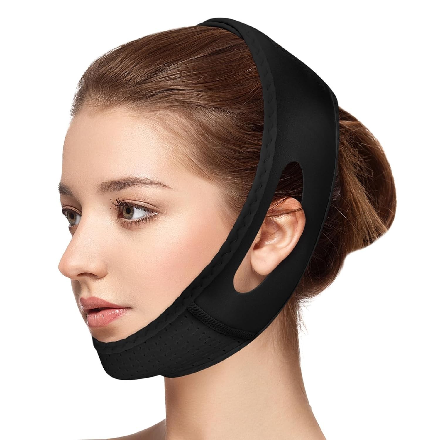Reusable Chin Strap with Lifting Effect – Adjustable Jawline Shaper for Sleep