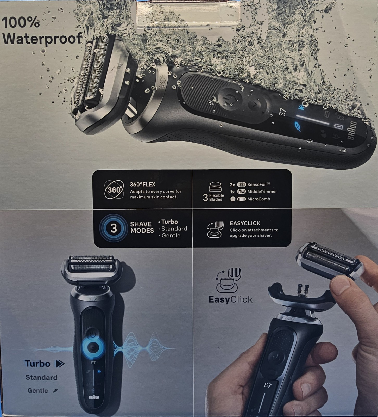 Braun Series 7 7189cc Electric Razor Shaver Kit for Men