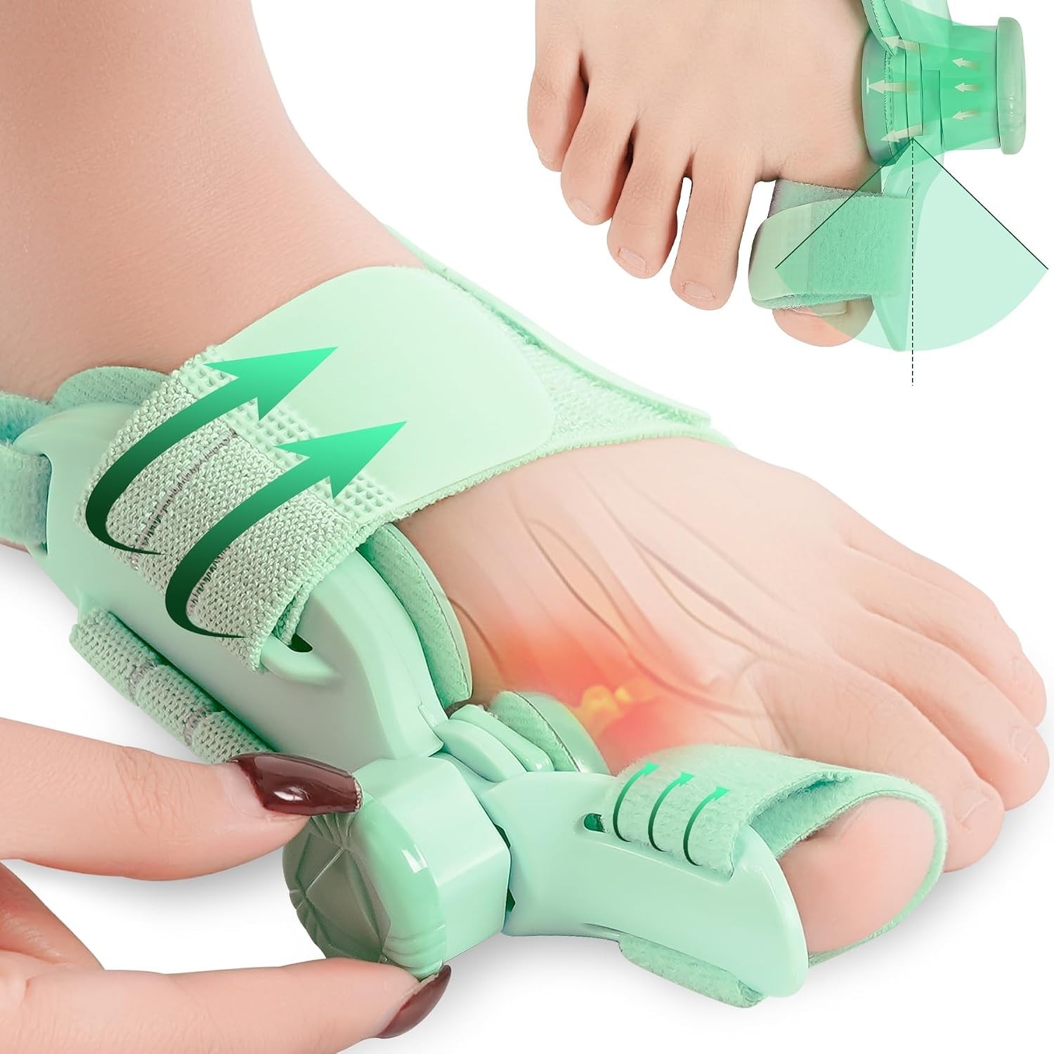 Bunion Fix Toe Valgus Corrector Big Toe Straightener Adjustable for Men & Women