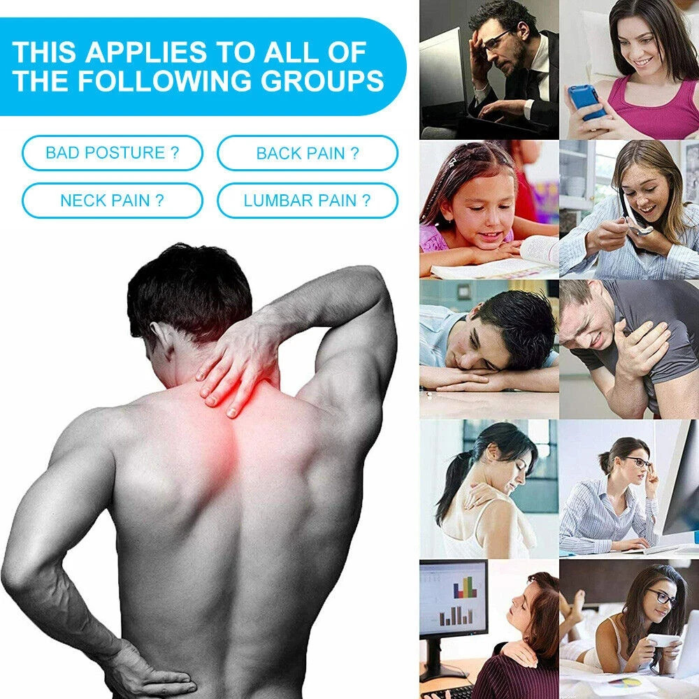 Posture Corrector Support Magnetic Back Shoulder Brace Belt Band For Men Women