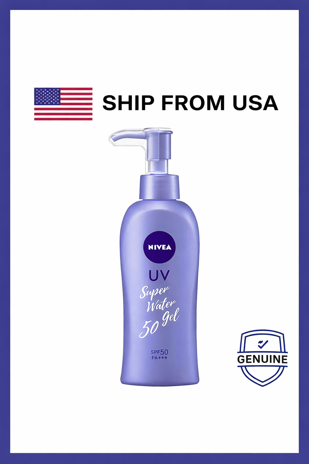 [US Seller] NIVEA UV Super Water Gel 140g Sunscreen SPF50 PA+++ Japan
