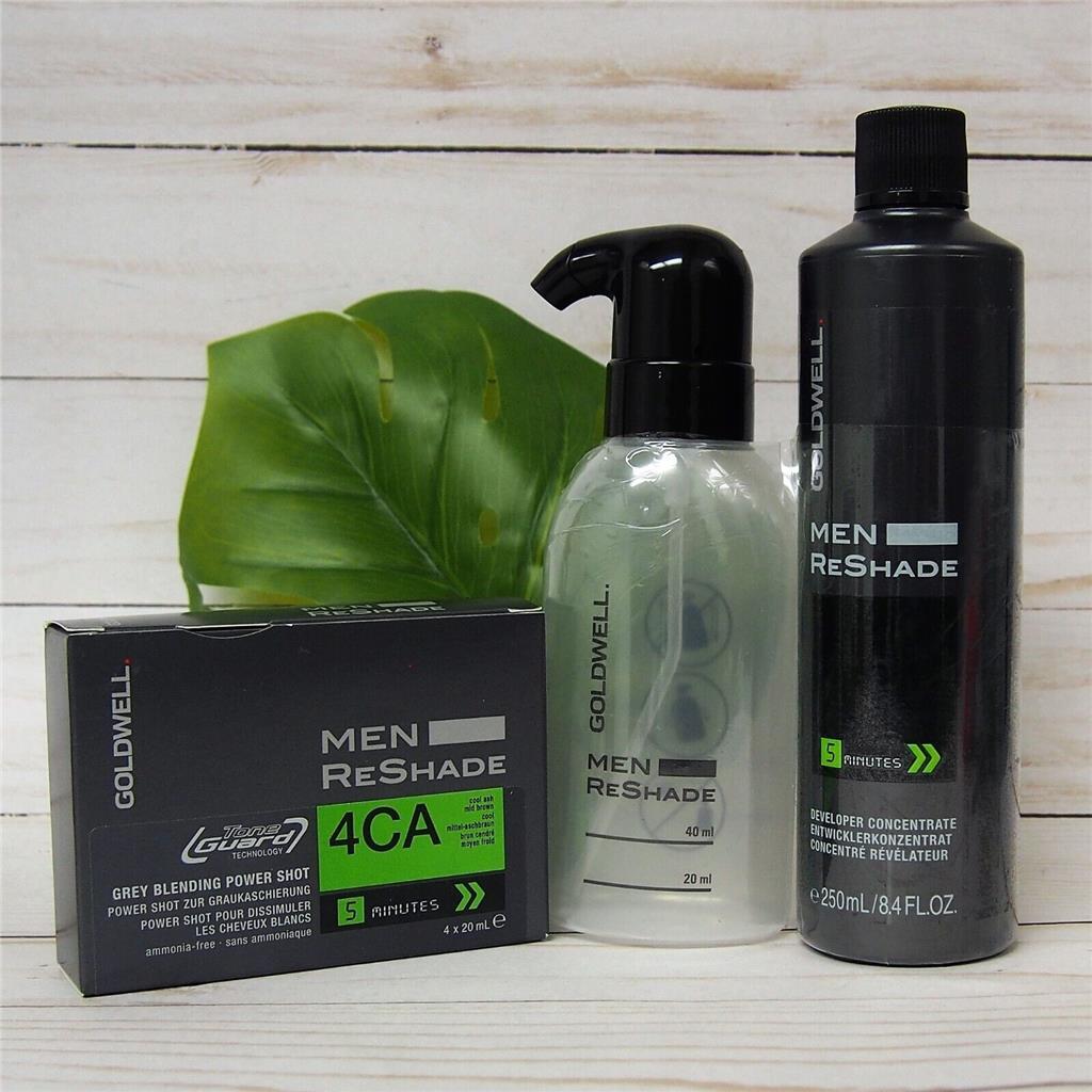 5CA Goldwell Men ReShade Grey Blending Hair Color with Developer & Bottle