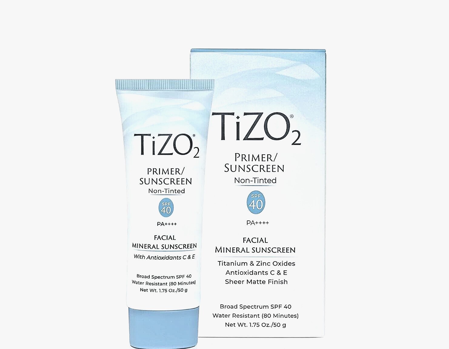 TIZO 2 Facial Mineral Sunscreen Non-Tinted SPF 40 1.75 oz Mineral SPF