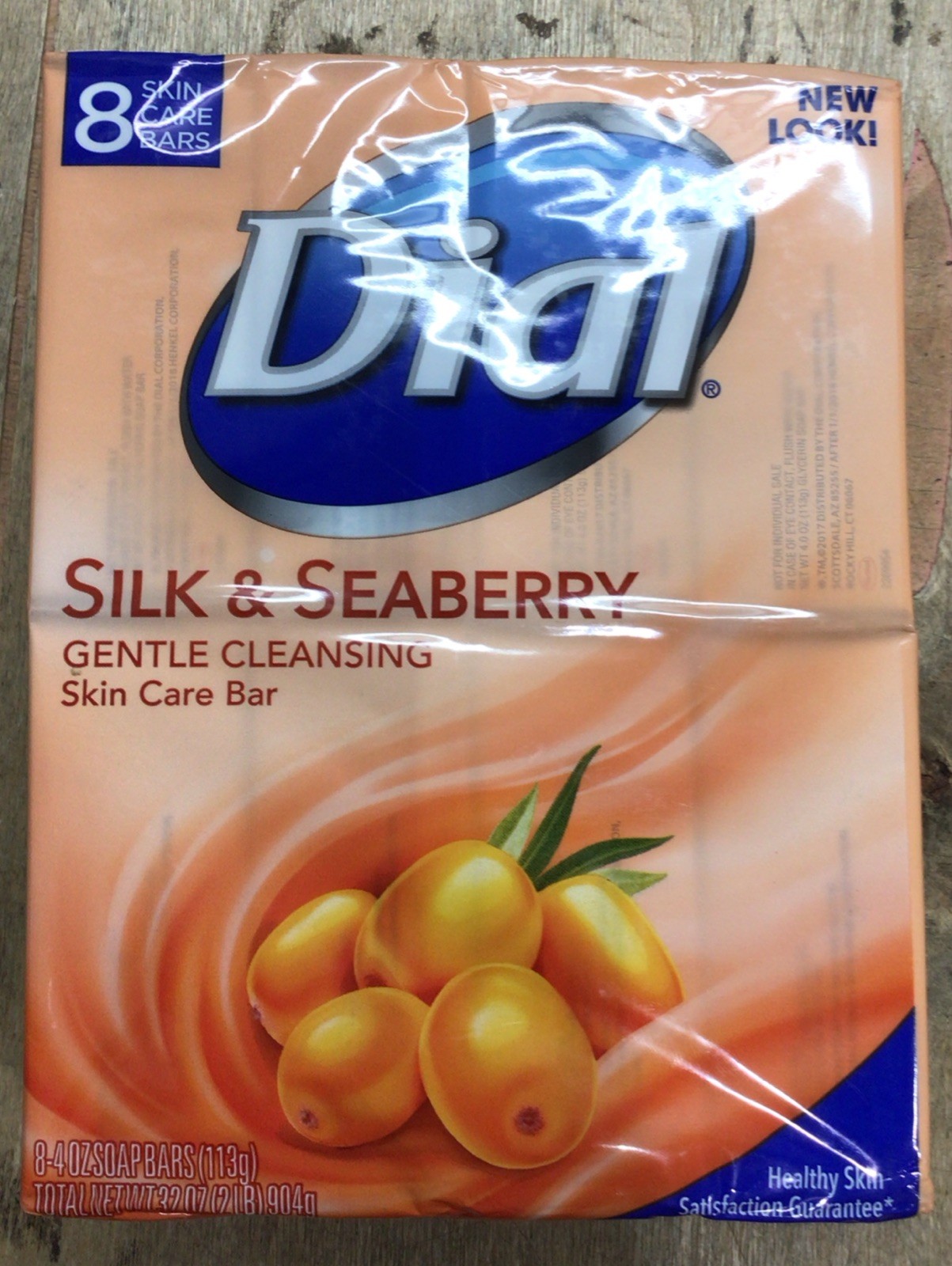 Dial Silk & Seaberry Gentle Cleansing Skin Care Bar Soap 4oz 8 Bar