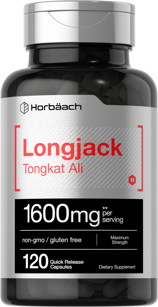 Longjack 1600 mg | 120 Capsules | Longifolia Root Extract | by Horbaach