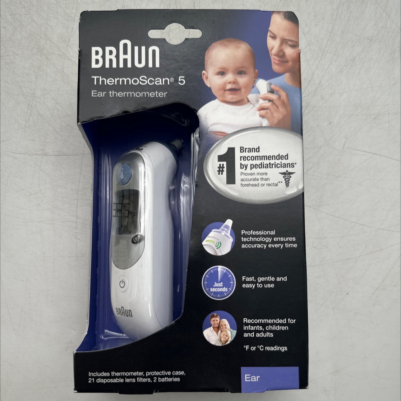Braun ThermoScan 5 Ear Thermometer Digital IRT 6500 New