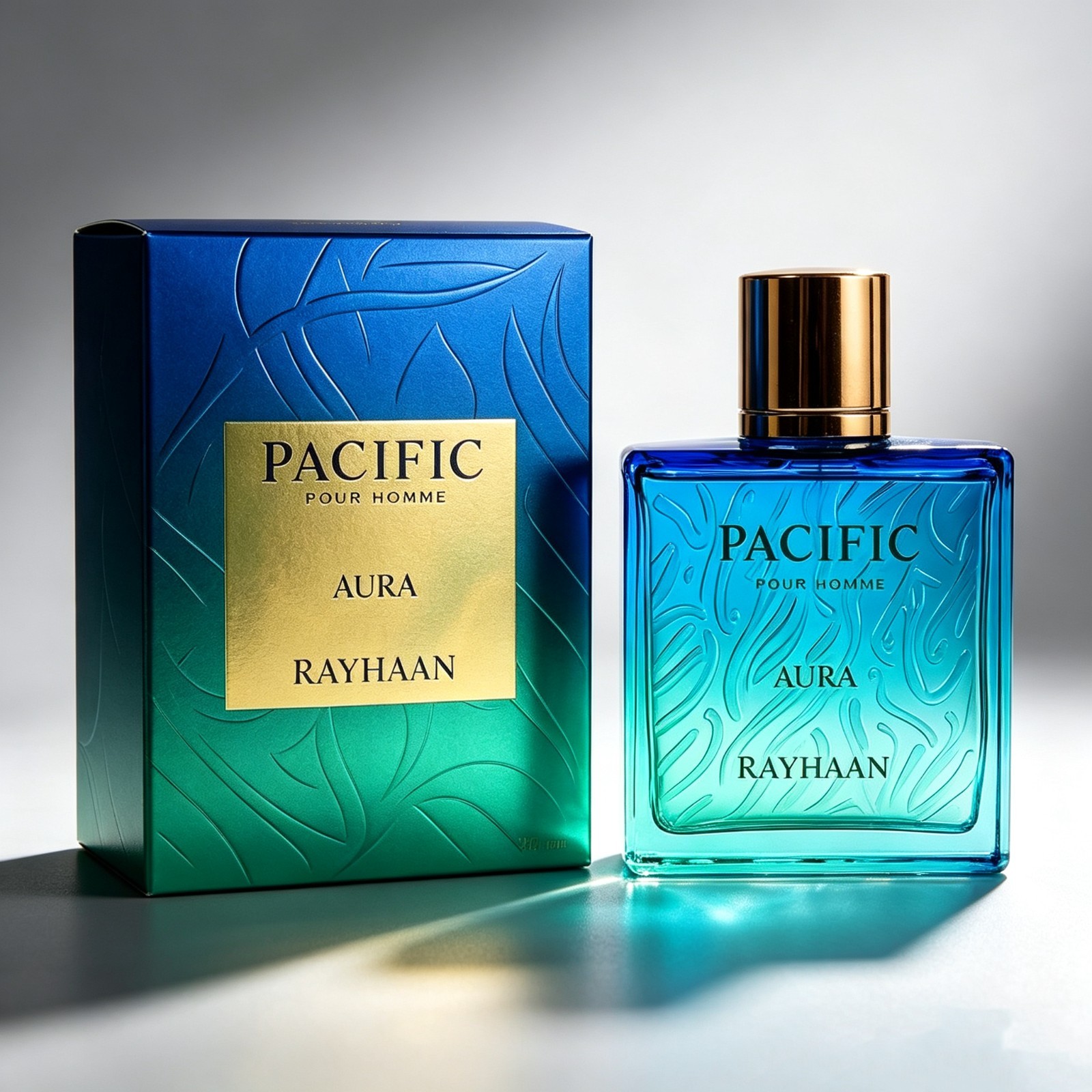 Rayhaan Pacific Aura Eau de Parfum for Men 3.4 oz/ 100 ml