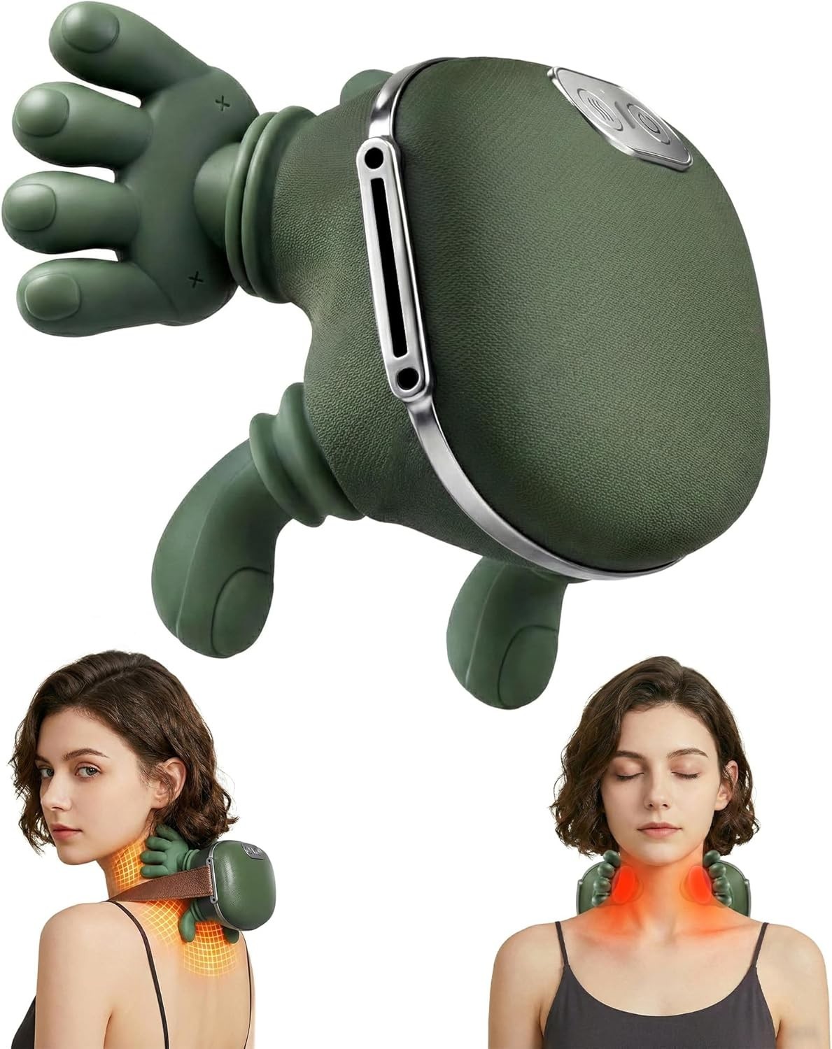 The Handiva Massager With Heat Neck Massagers, Deep Tissue 3D Kneading Shiatsu
