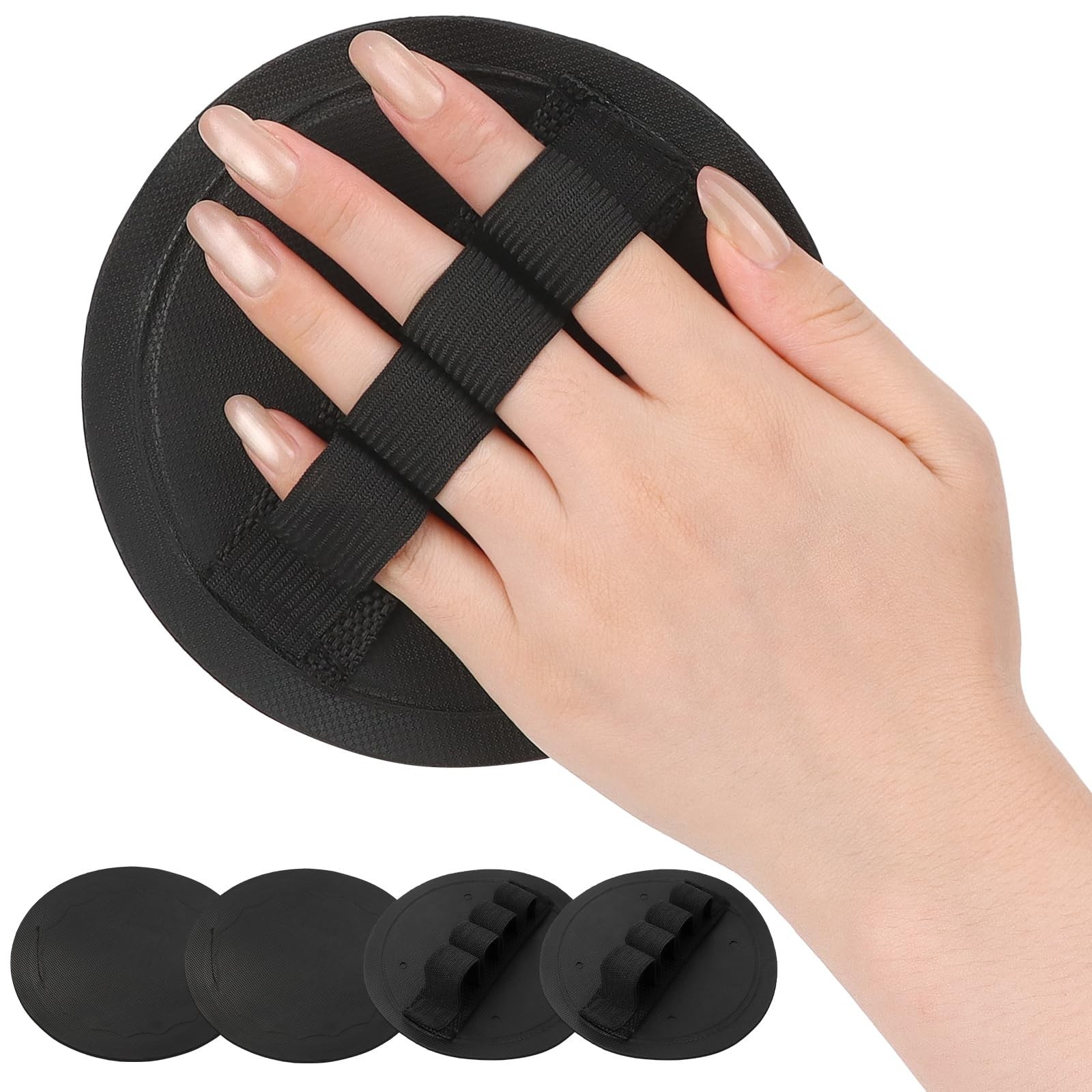 6-Pack Bath And Shower Exfoliating Body Scrub Sponge With Fingerstrap Bath Tools