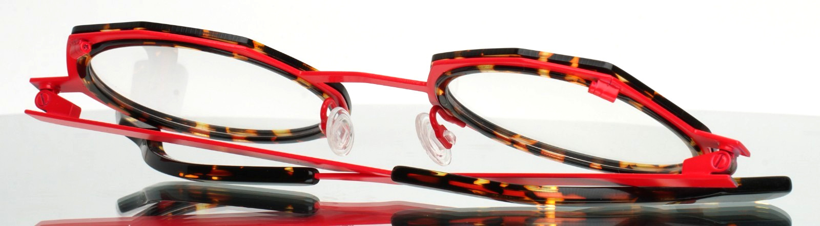 ANNE ET VALENTIN Flamingo 21B19 Tortoise Red Womens Eyeglasses 46-24-145 B:42