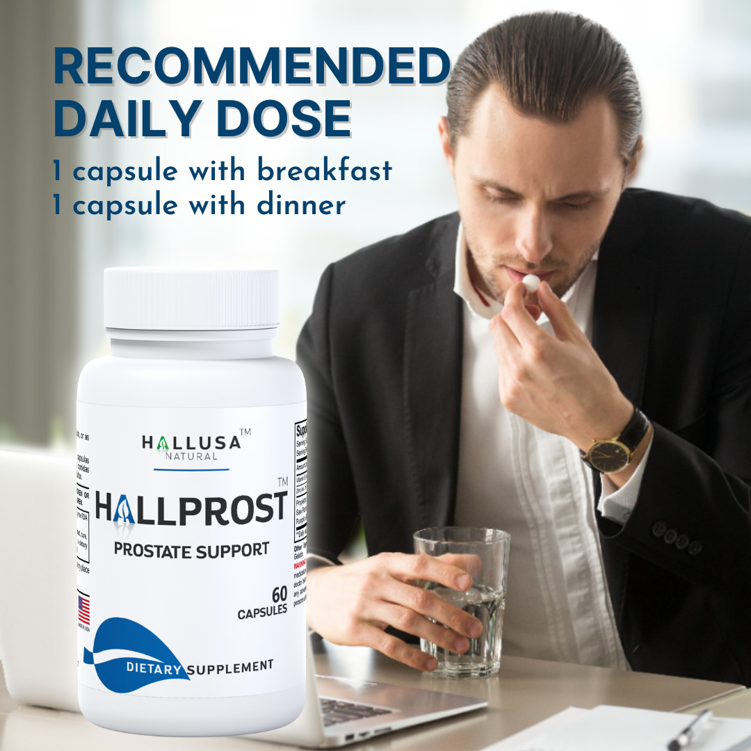 HALLPROST – Inflamed Prostate – Prostatitis – BPH – Urinary Function – 60 Cap