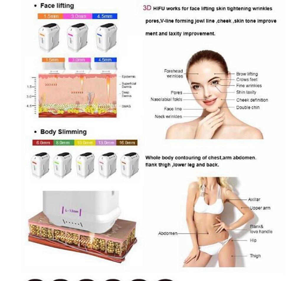 Replacement Face&Body 4D Cartridges 20000 Shots Probe 12 Lines for 4D Machine