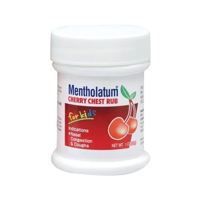 Mentholatum Cherry Chest Rub Ointment for Kids ~ 28g ~ EXP 2028 !!!