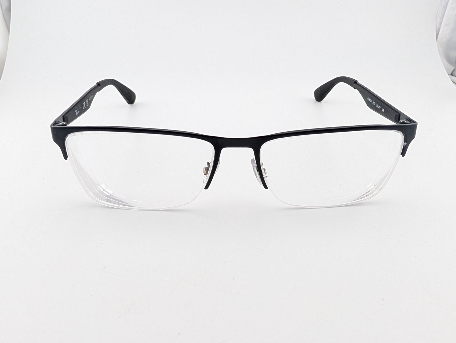 Ray Ban Eyeglasses, Frames Only, RB 6335 2503, 56-17-145, Black, Half Rim