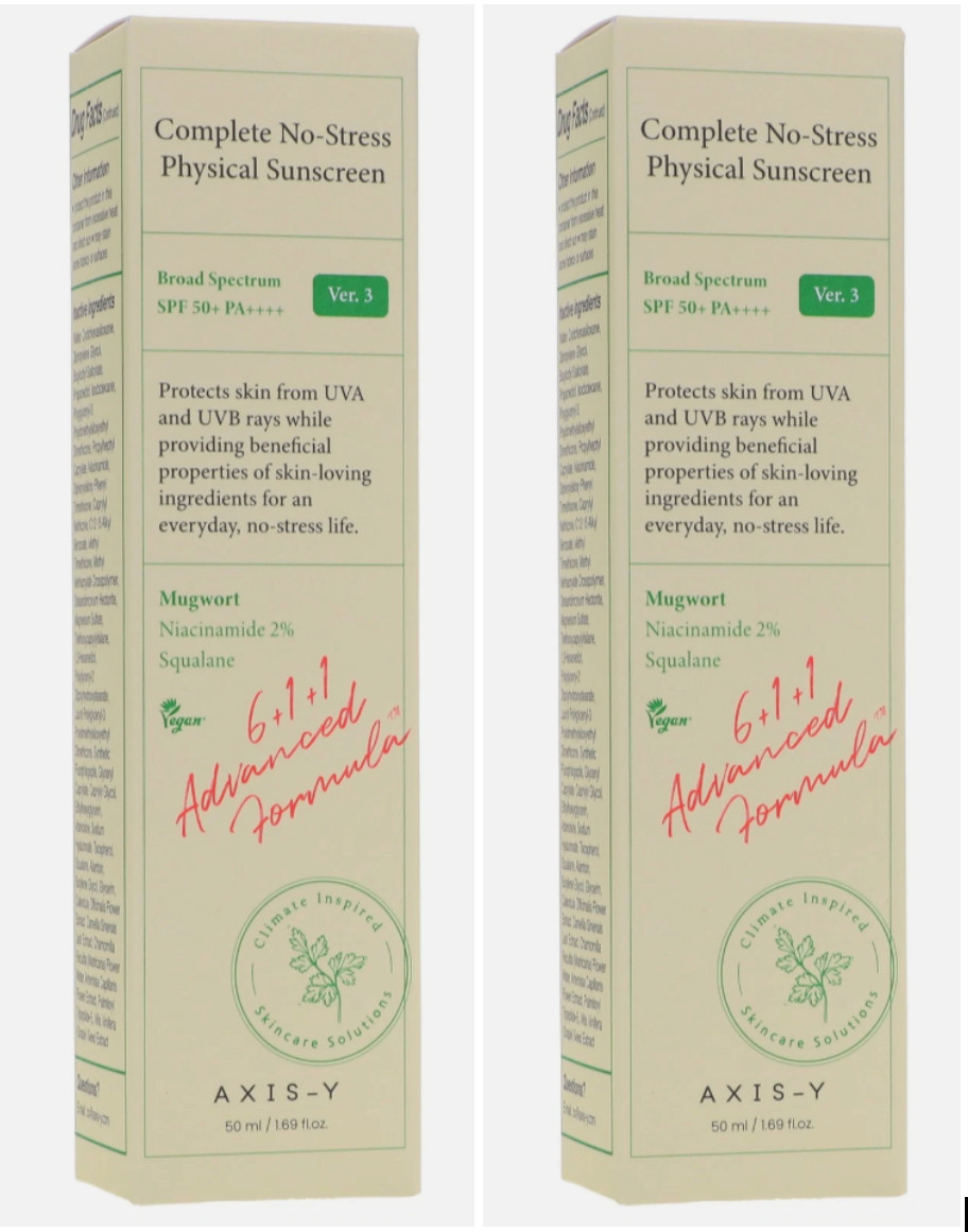 2 SUNSCREEN Axis – Y Complete No-Stress SPF 50+, PA++++ Version 3 – 1.69 fl oz