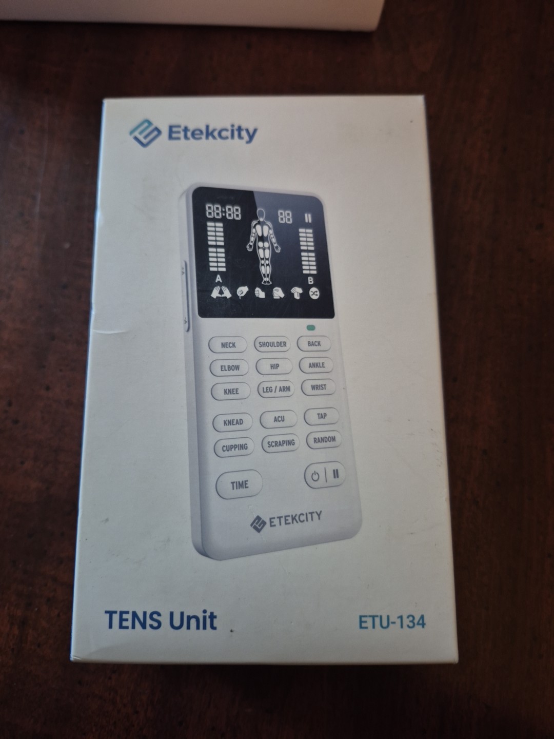 ETEKCITY TENS Unit Muscle Stimulator Machine for Pain Relief ETU-134 New