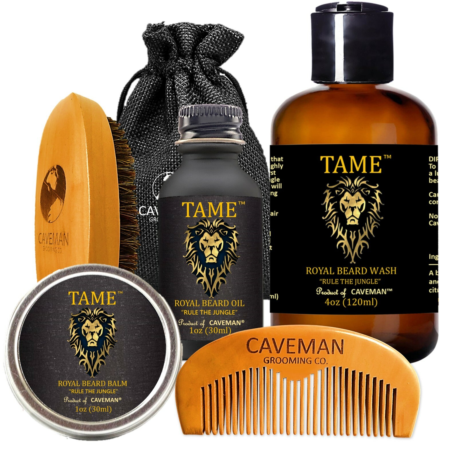 Beard Growth Kit for Men – Grooms Beard Mustache boosts hair growth Beard Oil