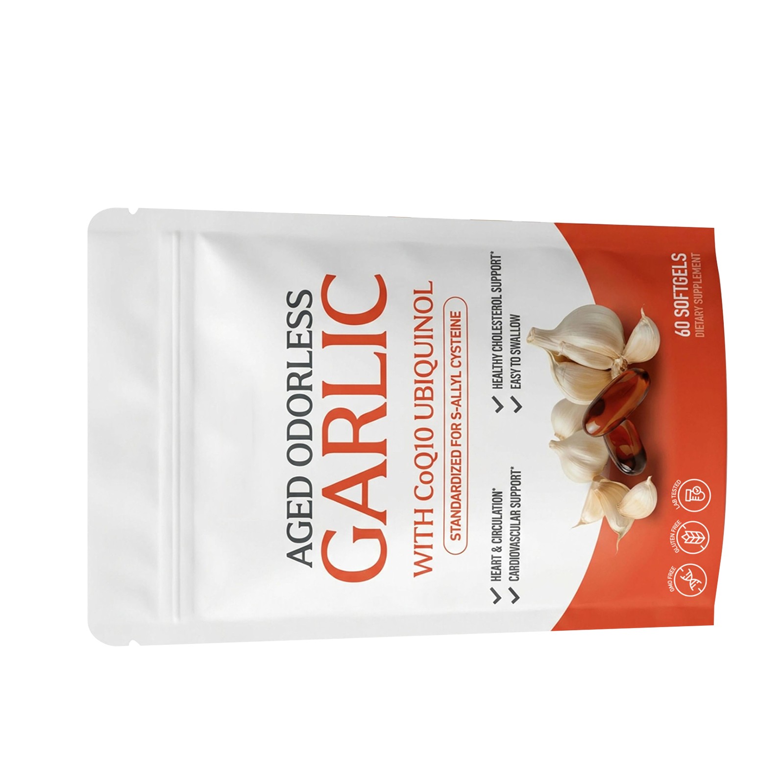 Garlic Extract 600mg Softgels (60 Count) – Odorless Aged Garlic Extra…