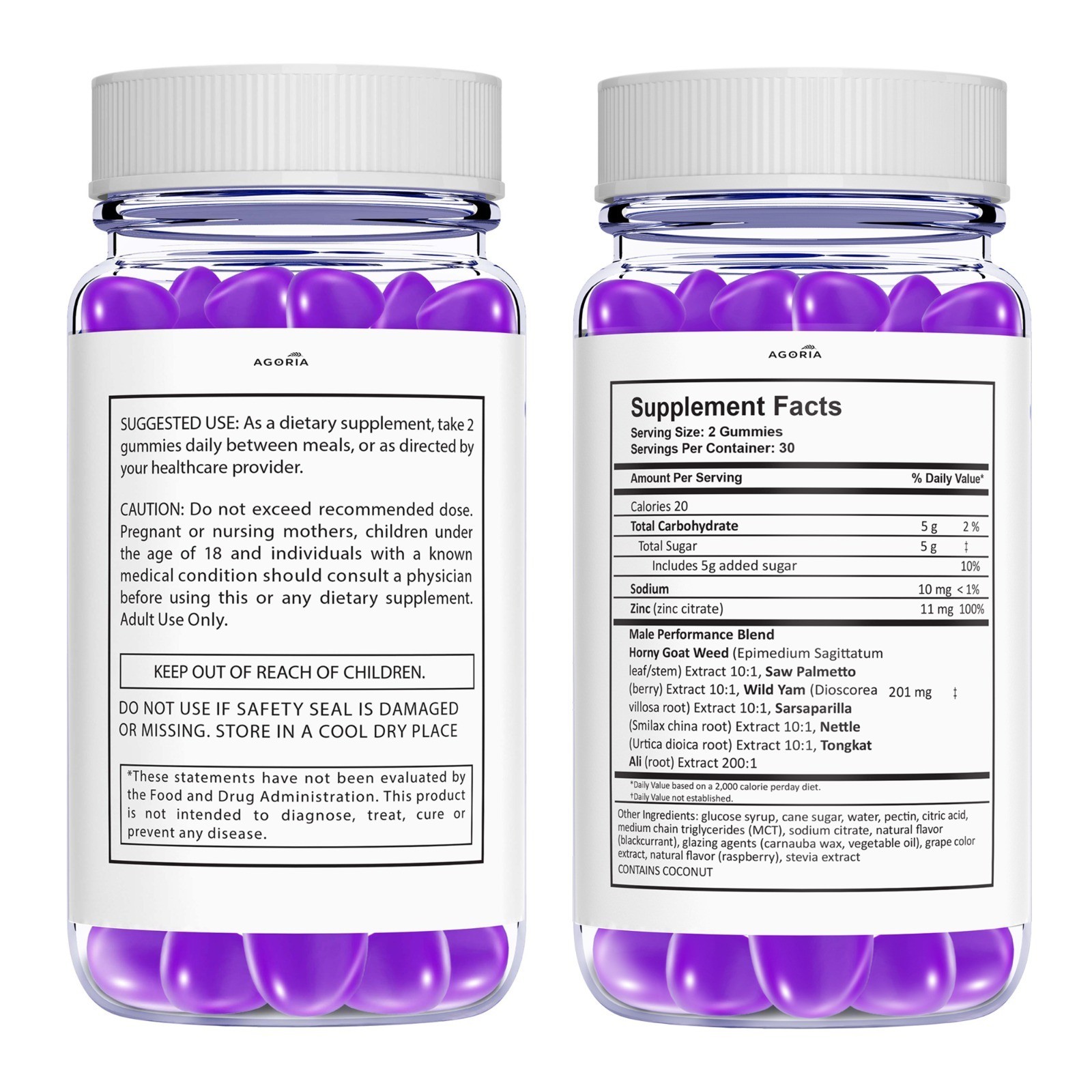 ( 3 Pack )BioVera Male Boost Gummies, Naturally Flavored, Bio Vera Boost Gummies