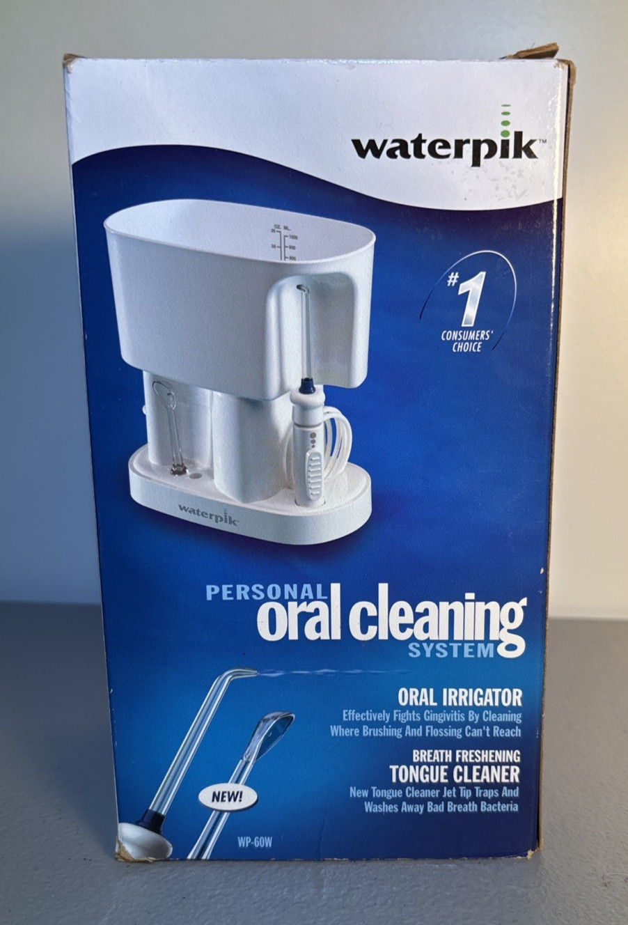 Waterpik Personal Oral Cleaning System Oral Irrigator Model WP-60W NEW