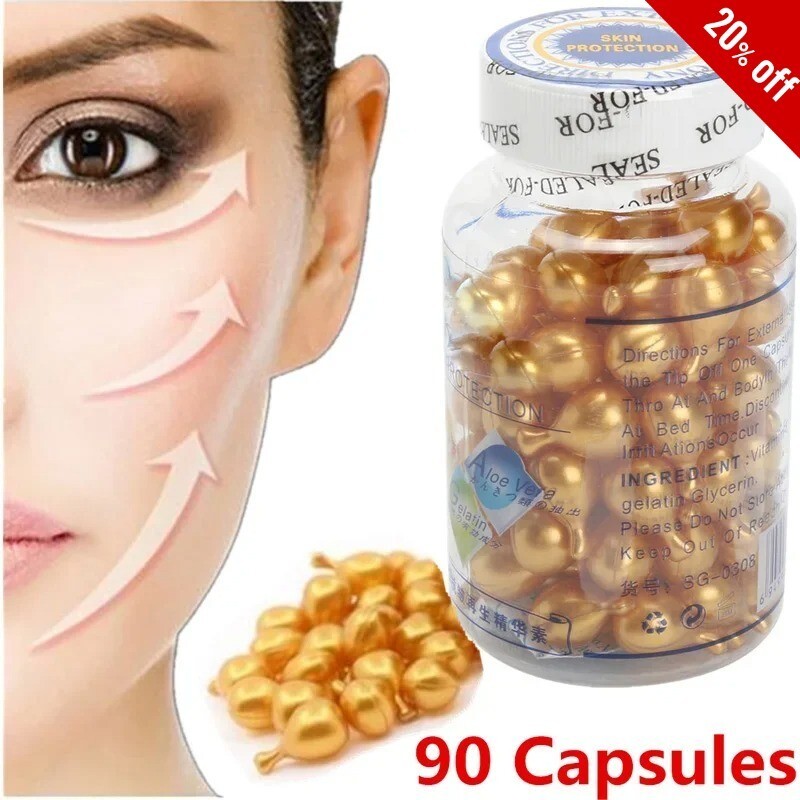 90Pcs Vitamin E Face Cream Anti-Wrinkle Whitening Moisturizer Anti-Aging