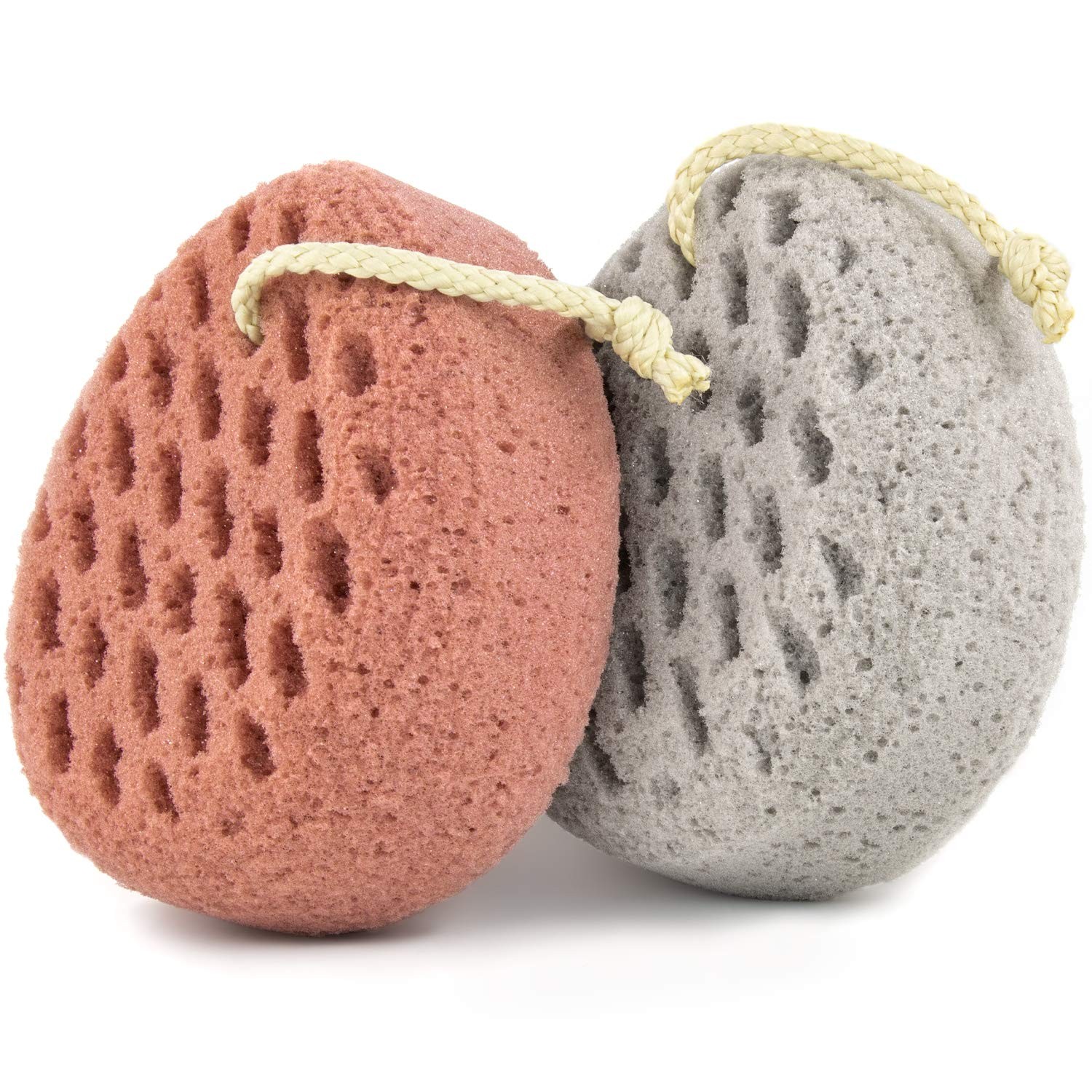 BAIMEI IcyMe Bath Sponge 2-Pack -Shower Loofah Body Scrubber with Gentle Exfo…