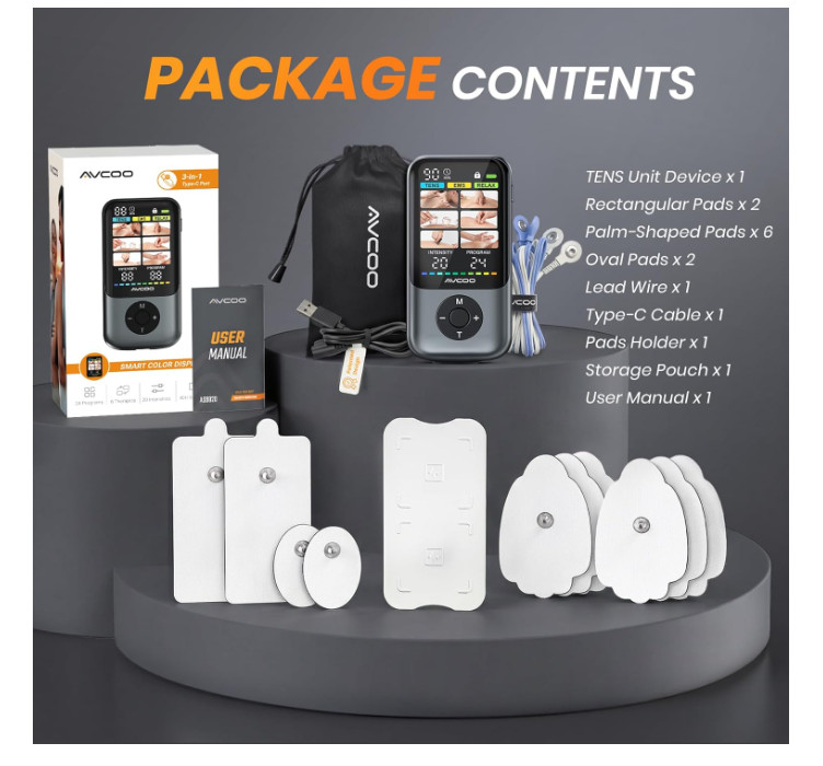 Tens Unit Machine Muscle Stimulator Electric Pulse Massager For Pain Relief NEW