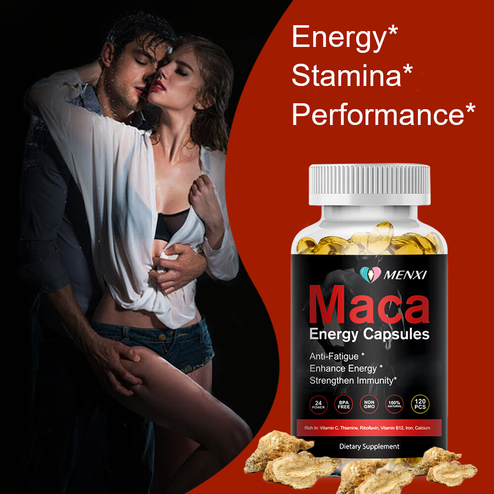 Peruvian Maca 120 Capsules Extract Men & Women Enhancing Libido Highest Potency