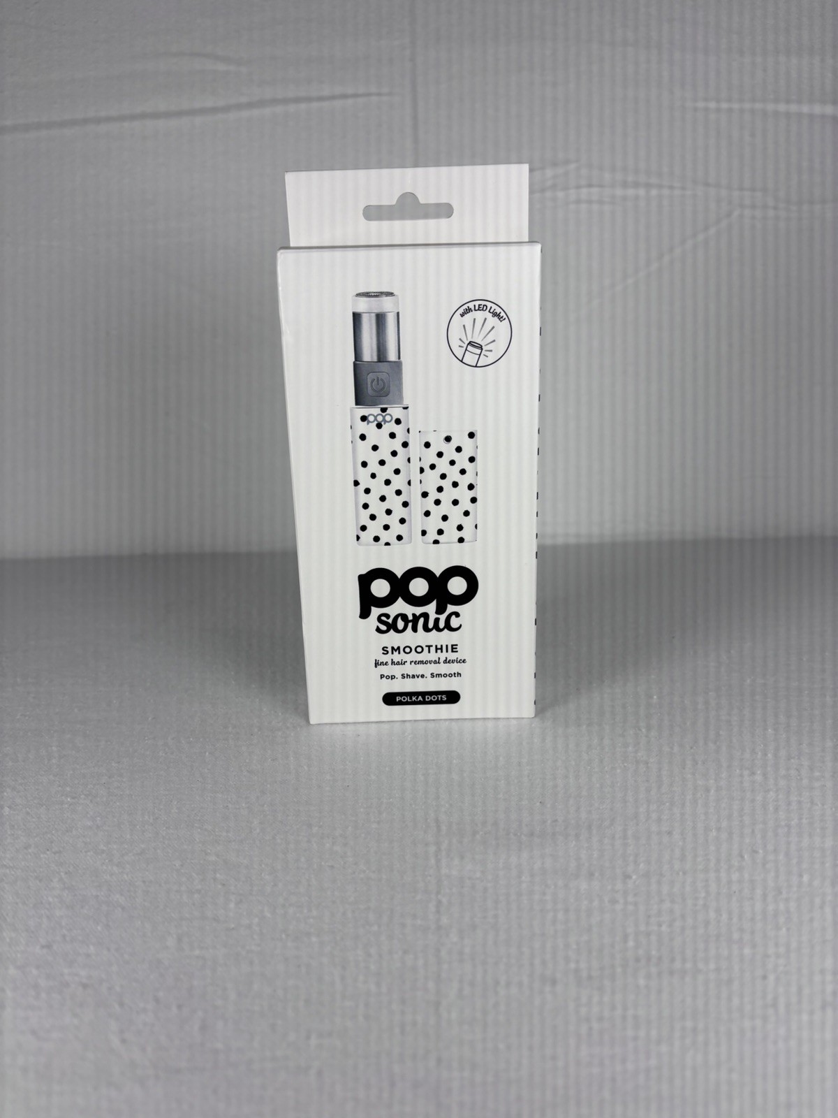Pop Sonic Smoothie Hair Remover Pink Polka Dot New Womens Peach Fuzz Trimmer