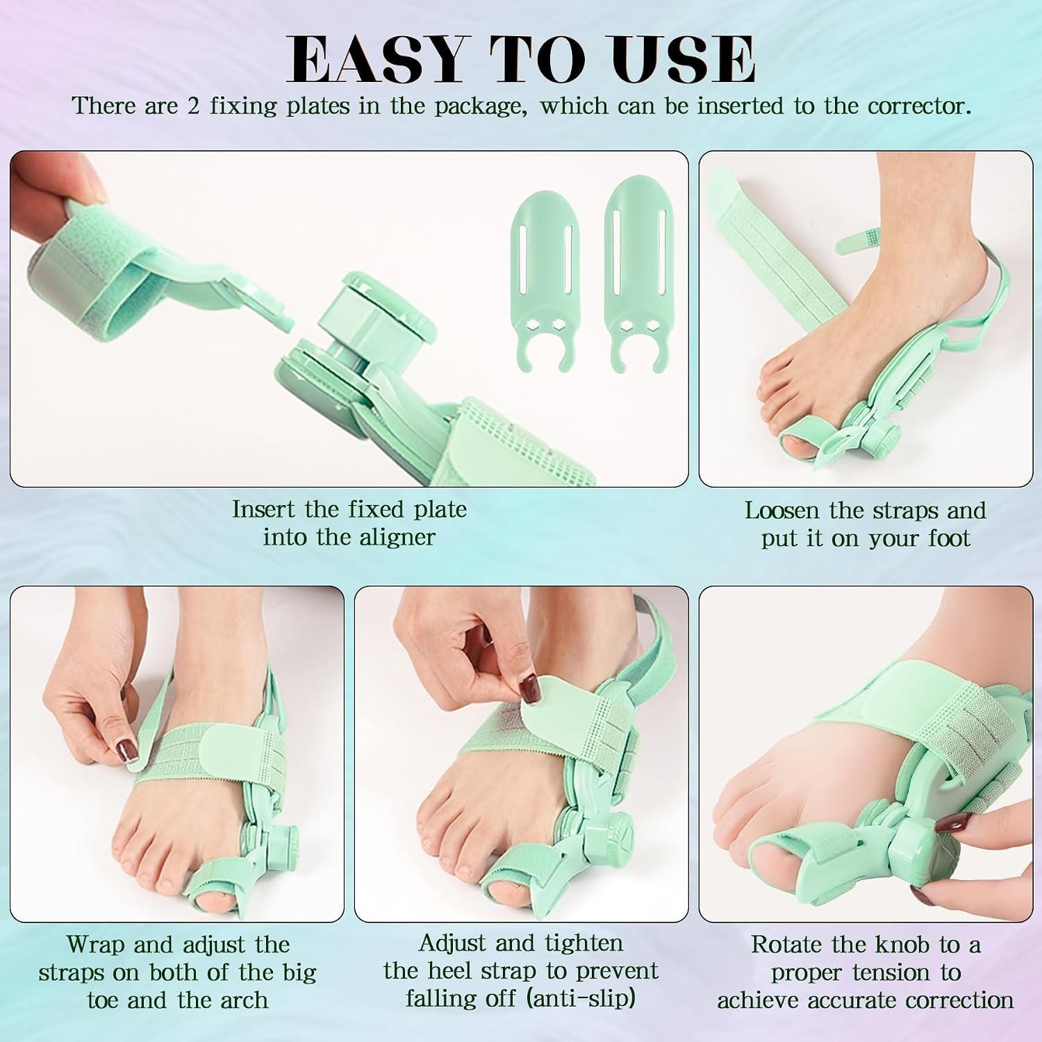 Bunion Fix Toe Valgus Corrector Big Toe Straightener Adjustable for Men & Women