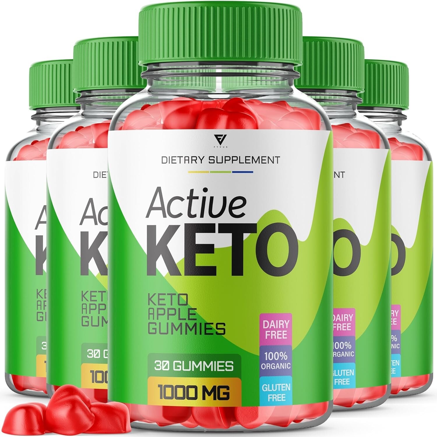 Fyvus (5 Pack) Active Keto Gummies, Active Keto, Gummies for Weight Loss…01/26