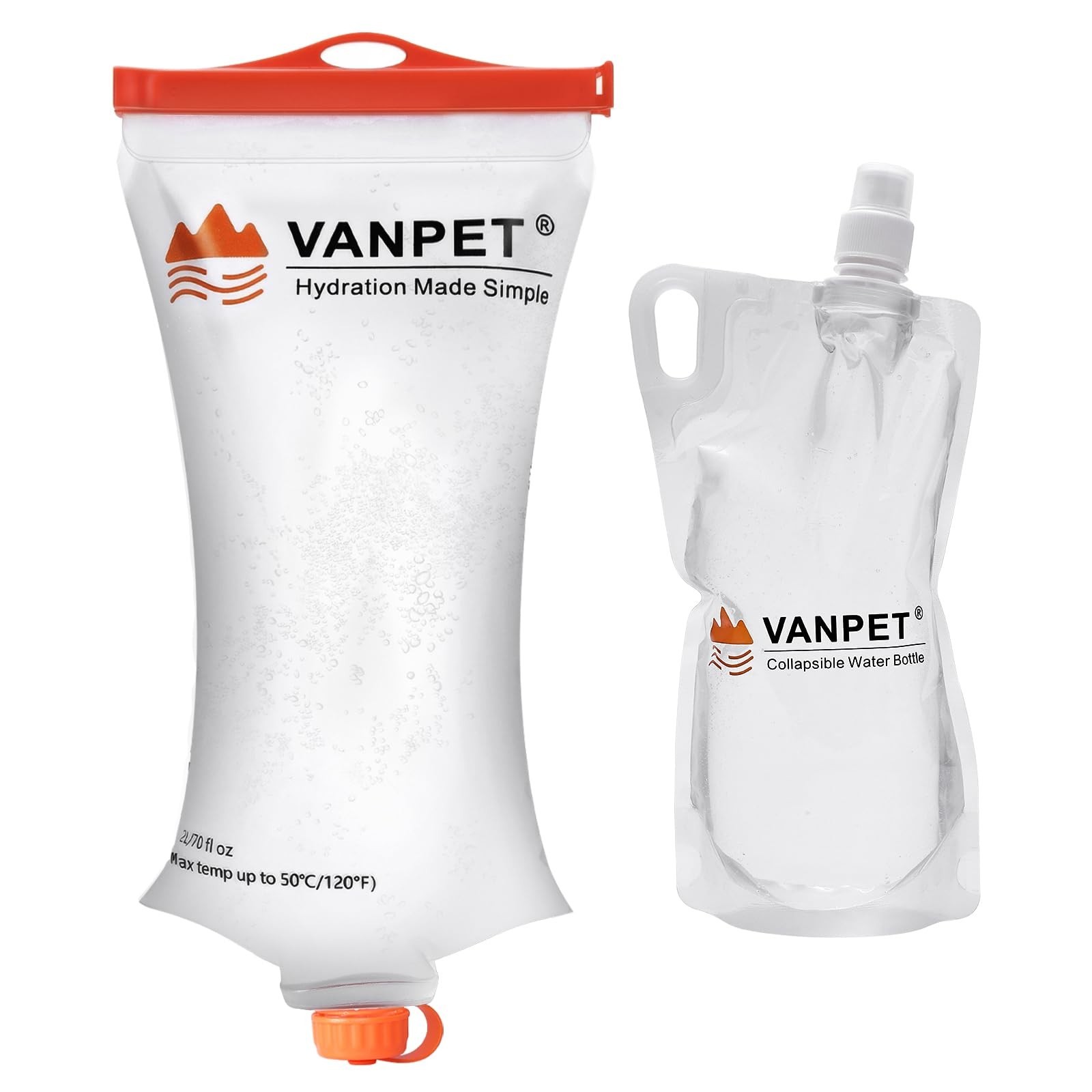 2L&1L Water Bag Compatible with Sawyer Squeeze Water Filter, Durable TPU Mate…