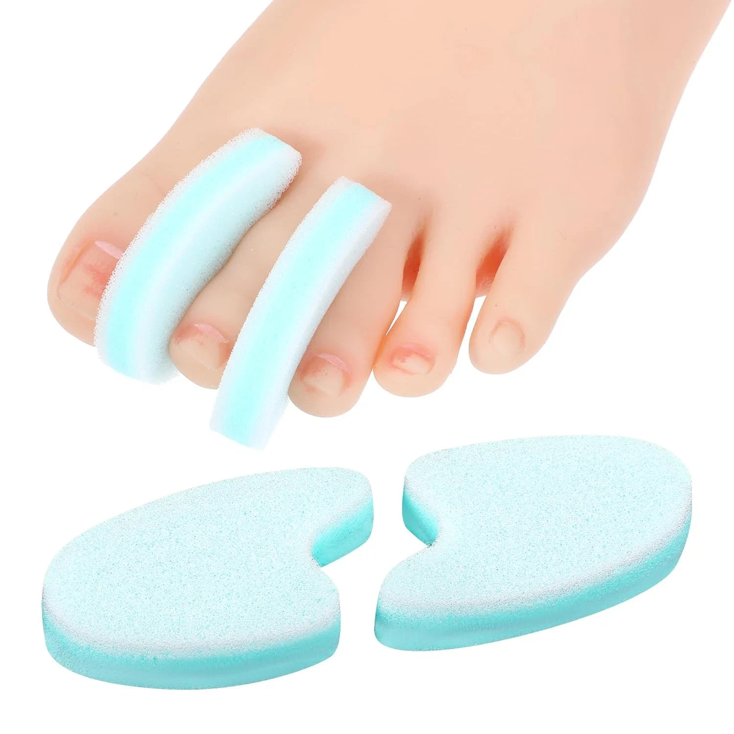 2 Pack Foam Toe Separator Breathable Toe Spacers for Women & Men Toe Spreader