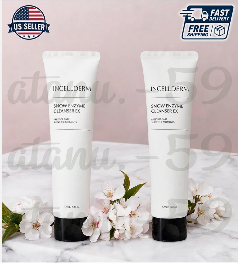 Pack of 2! – IN.CELL.DERM Snow Enzyme Cleanser 120g 2027 – FREESHIPPING NIB
