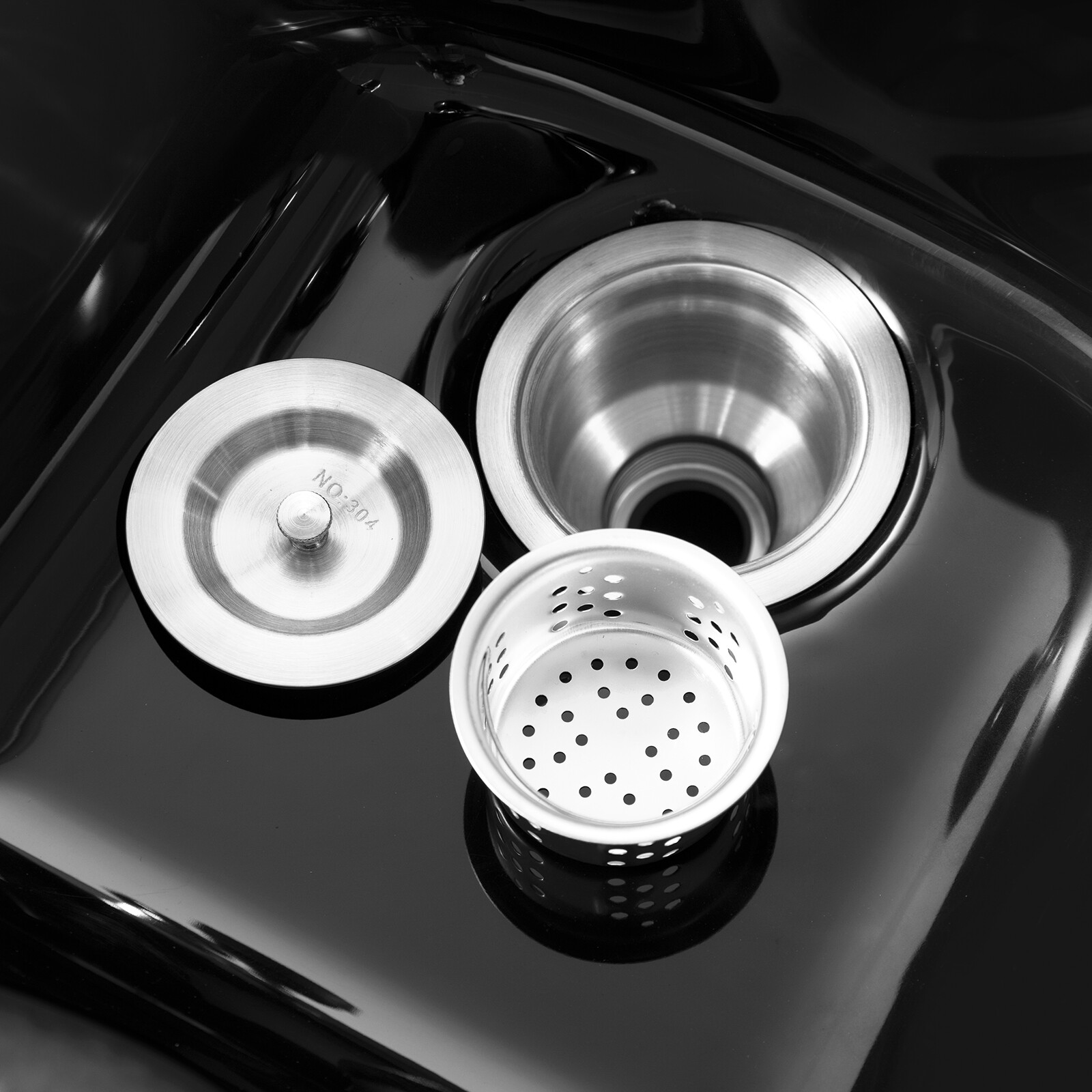 Pro Salon Backwash Sink Bowl Shampoo Station with Drawer,USB,P Trap Outlets