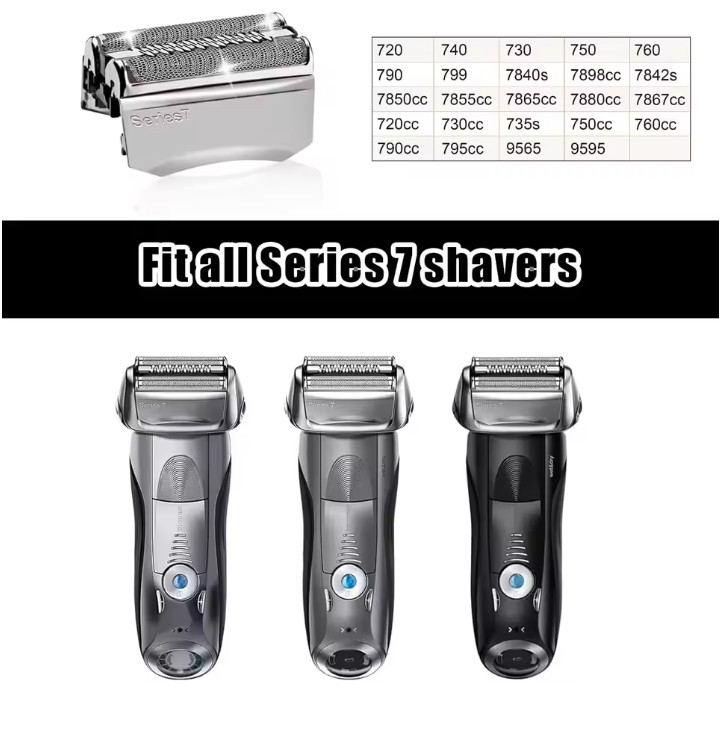 Braun Series 7 Shaver Head 70S Replacement Foil for 790cc 760cc 750cc 720
