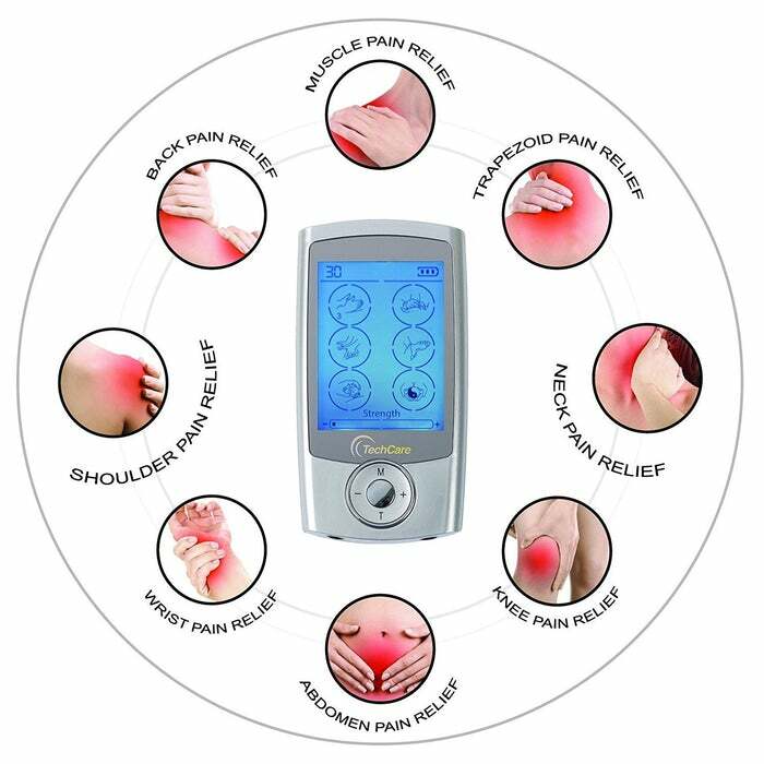 Tens Unit Electrotherapy Pulse Massager Device Rechargeable Pain Relief Machine