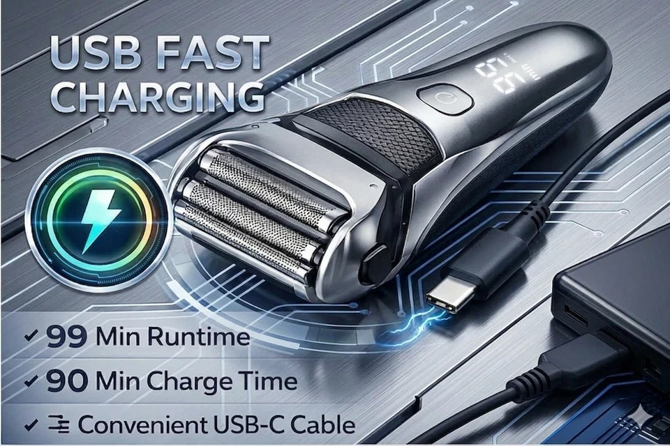 Electric Razor for Men,Shavers for Men Electric Razor Wet Dry
