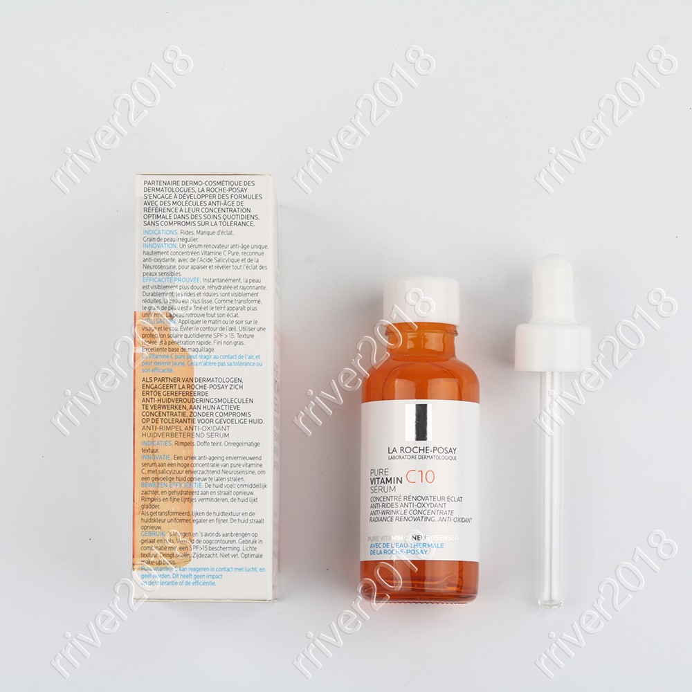 La Roche-Posay 10% Pure Vitamin C Serum Anti-Wrinkle and Anti-Aging 3 pack US