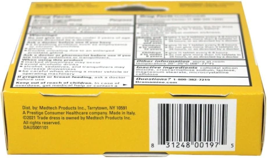 Dramamine , Motion Sickness Relief, 36 Count