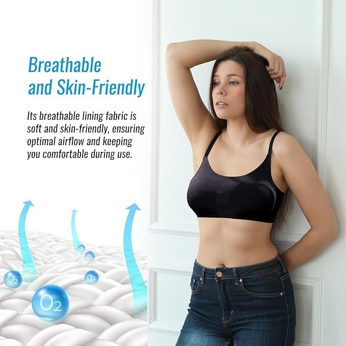 Heated Breast Massager Bra – USB Rechargeable