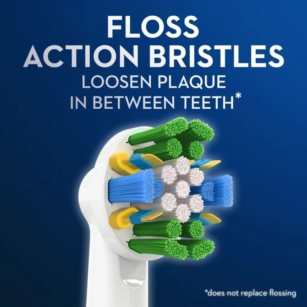 Oral-B Floss Action Replacement Brush Heads with Bacterial Protection 5 count