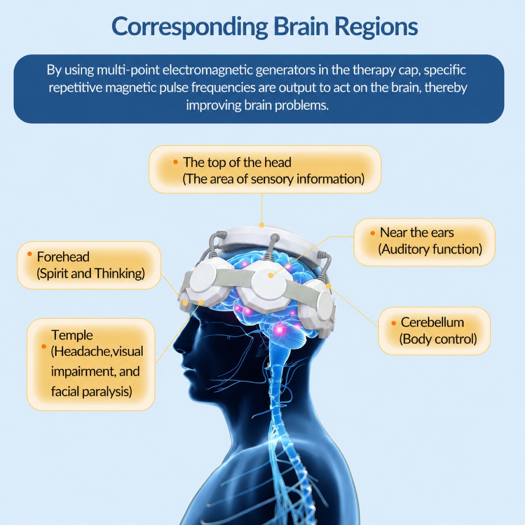 Repetitive Transcranial Magnetic Machine for Depression Anxiety Improve Sleep