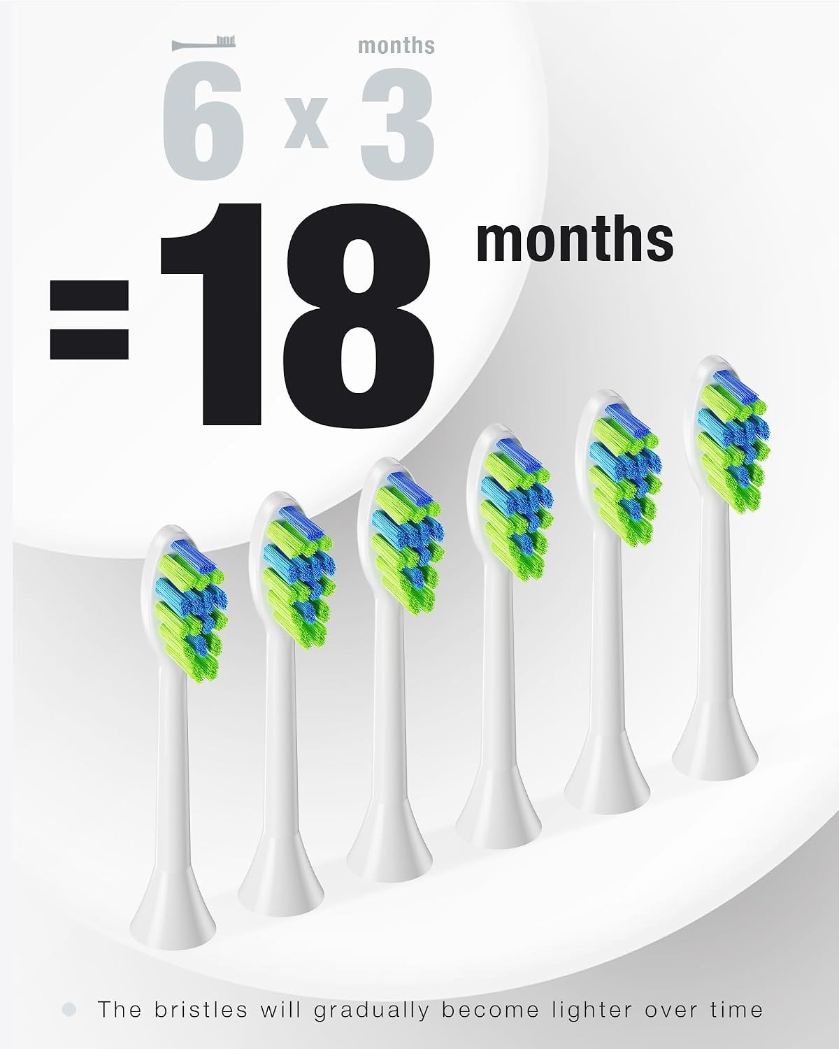 Sonic Electric Toothbrush 40000VPM 6 Brush Heads 5 Modes Waterproof