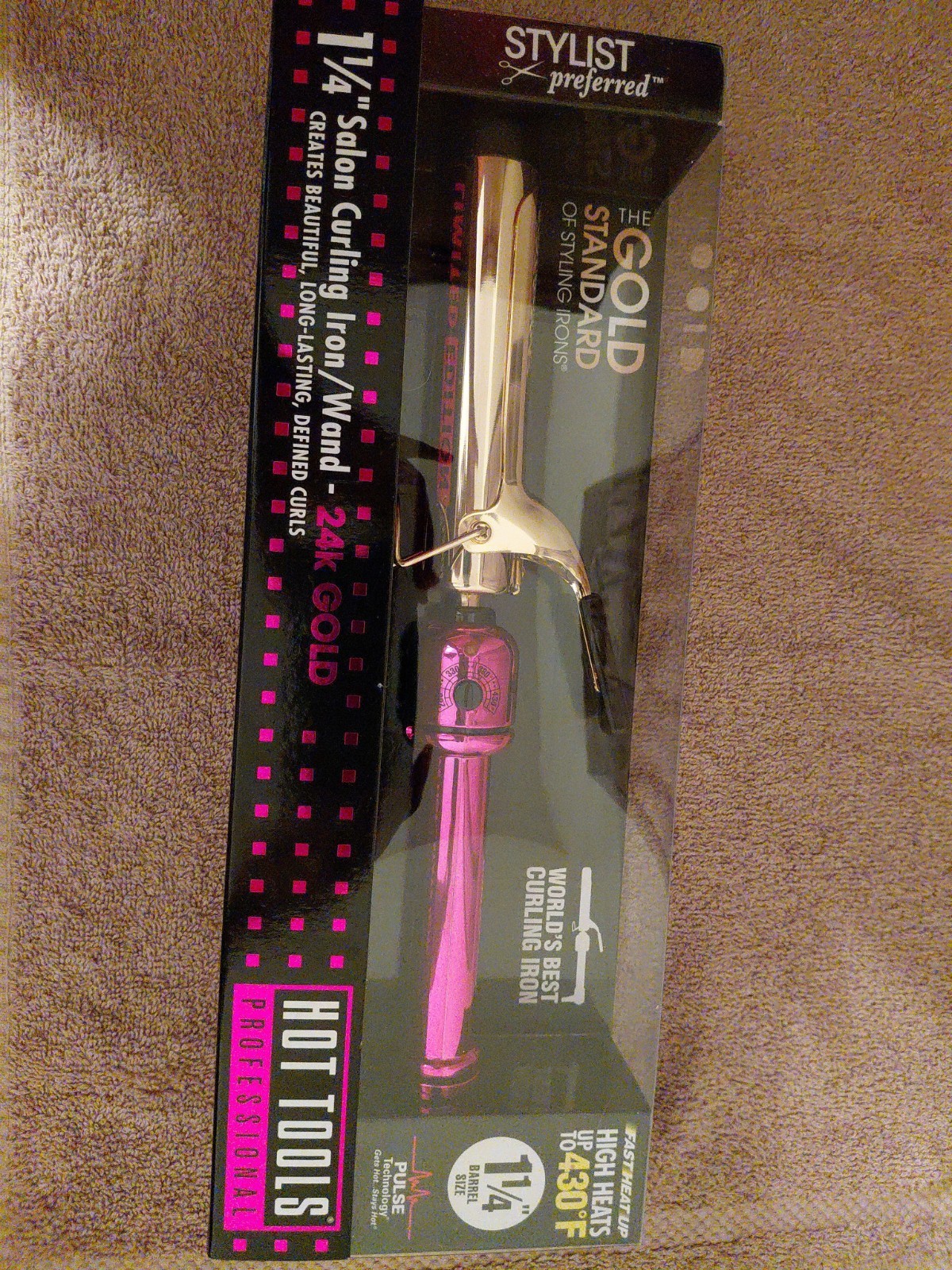 Hot Tools Stylist Pro 24K 1.25″ Gold Marcel Iron – Lasting Curls (1-1/4 in) NEW