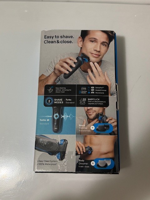Braun Electric Shaver for Men, Series 5 Waterproof Wet & Dry Shave Turbo